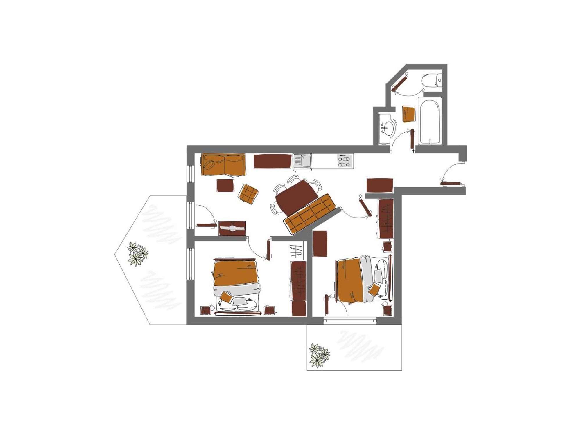 Schoenblick - Gurgl B&B โอเบอร์กัวร์เกิล ห้อง รูปภาพ